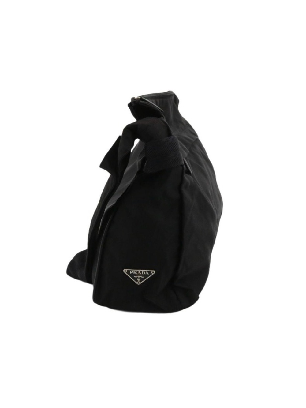 Prada Black Nylon Messenger Crossbody Clean Condition Includes COA - Picture 3 of 9